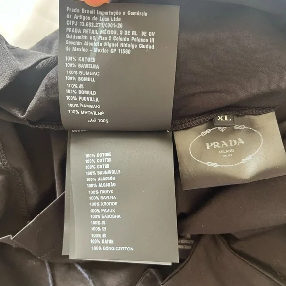 Prada Black Short-Sleeve Crewneck T-Shirt - Picture 6 of 8